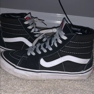 Black and white vans